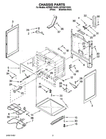 03 - Chassis Parts parts for Maytag Range AER5821VAS0 from AppliancePartsPros.com