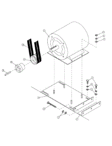 13 - Blower Motor Mount Assembly (Gas Only) parts for Maytag Dryer MDG120P1HW from AppliancePartsPros.com