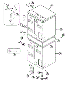 04 - Rear parts for Maytag Dryer MDG11PDAAW from AppliancePartsPros.com