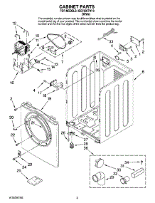 02 - Cabinet Parts parts for Maytag Dryer IGD7200TW10 from AppliancePartsPros.com