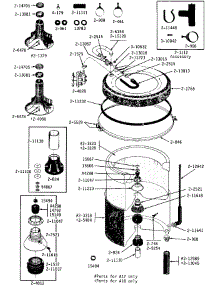 06 - Tub, Agitator, Mtg. Stem, Hoses & Clamps parts for Maytag Washer A18CT from AppliancePartsPros.com