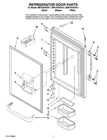 05 - Refrigerator Door Parts parts for Maytag Refrigerator MBF2255KEQ11 from AppliancePartsPros.com