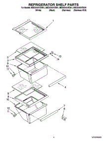 03 - Refrigerator Shelf Parts parts for Maytag Refrigerator MSD2242VEW01 from AppliancePartsPros.com