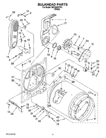 03 - Bulkhead Parts parts for Maytag Dryer MGD5805TW1 from AppliancePartsPros.com