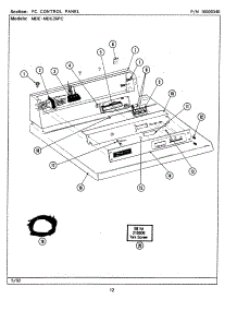 03 - Pc Control Panel parts for Maytag Dryer MDE26PCAEL from AppliancePartsPros.com