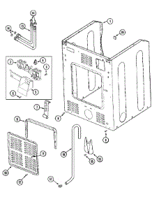 02 - Cabinet-Rear (Washer) parts for Maytag Dryer MLG19PDAXW from AppliancePartsPros.com