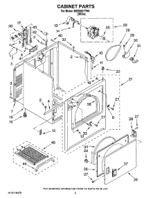 02 - Cabinet Parts parts for Maytag Dryer MED5821TW0 from AppliancePartsPros.com