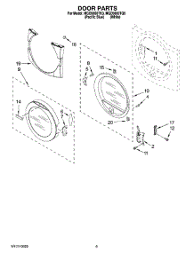 05 - Door Parts, Optional Parts (Not Included) parts for Maytag Dryer MGD9800TK0 from AppliancePartsPros.com