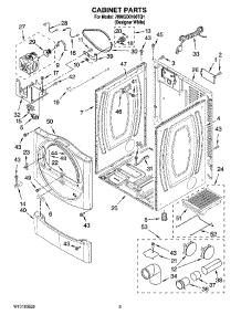 02 - Cabinet Parts parts for Maytag Dryer 7MMGD0100TQ1 from AppliancePartsPros.com