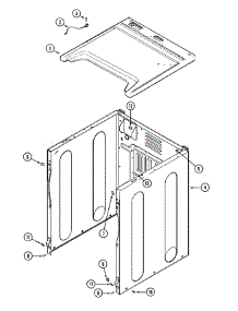 02 - Cabinet-Front parts for Maytag Dryer MDG16MNDWW from AppliancePartsPros.com