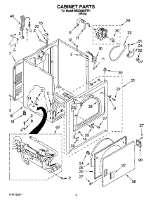 02 - Cabinet Parts parts for Maytag Dryer MGD5800TW1 from AppliancePartsPros.com