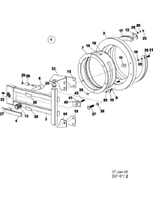 09 - Door parts for Maytag Washer MFS100PFVS from AppliancePartsPros.com