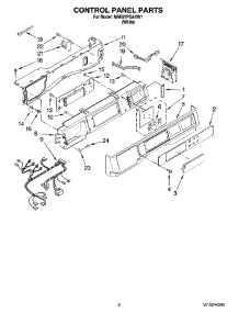 03 - Control Panel Parts parts for Maytag Washer MAH22PDAXW1 from AppliancePartsPros.com