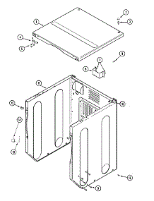 03 - Cabinet-Front (Upper) parts for Maytag Dryer MLG23PDAWQ from AppliancePartsPros.com