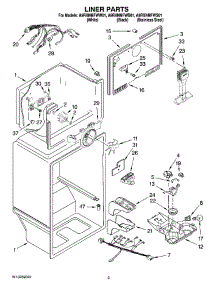 02 - Liner Parts parts for Maytag Refrigerator A9RXNMFWW01 from AppliancePartsPros.com