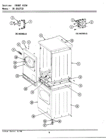 02 - Front View parts for Maytag Dryer GDG27CD from AppliancePartsPros.com