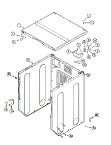 02 - Cabinet-Front (Dryer) parts for Maytag Dryer MLE19PRDYW from AppliancePartsPros.com