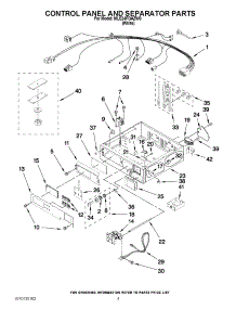 02 - Control Panel And Separator Parts parts for Maytag Dryer MLE24PDAZW0 from AppliancePartsPros.com