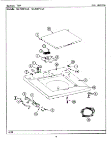 03 - Top parts for Maytag Washer MAT23PCABL from AppliancePartsPros.com