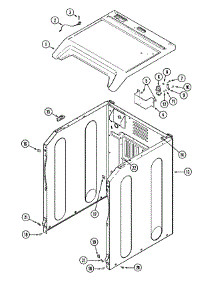 02 - Cabinet-Front parts for Maytag Dryer MDG21PRAWW from AppliancePartsPros.com