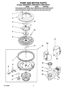 08 - Pump And Motor Parts parts for Maytag Dishwasher MDB9750BWW10 from AppliancePartsPros.com
