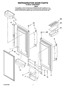 04 - Refrigerator Door Parts parts for Maytag Refrigerator G32027WEKB11 from AppliancePartsPros.com