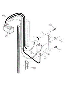 05 - Main Door Switch Assembly parts for Maytag Dryer DG100PN1 from AppliancePartsPros.com