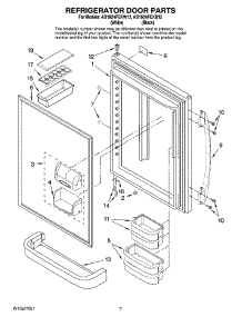 04 - Refrigerator Door Parts parts for Maytag Refrigerator AB1924PEKB12 from AppliancePartsPros.com