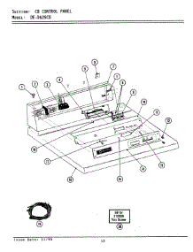 03 - Control Panel-Cd Models parts for Maytag Dryer DG26CD from AppliancePartsPros.com