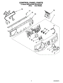 03 - Control Panel Parts parts for Maytag Washer MHWE500VW00 from AppliancePartsPros.com