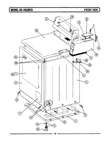 04 - Front View parts for Maytag Dryer DG26CS from AppliancePartsPros.com