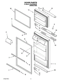 02 - Door Parts parts for Maytag Refrigerator ATB1822MRS01 from AppliancePartsPros.com