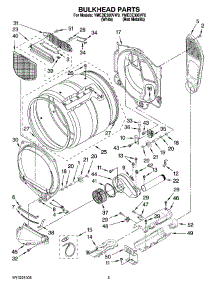 03 - Bulkhead Parts parts for Maytag Dryer YMEDE300VW0 from AppliancePartsPros.com