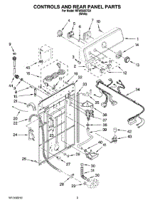02 - Controls And Rear Panel Parts parts for Maytag Washer MTW5605TQ1 from AppliancePartsPros.com