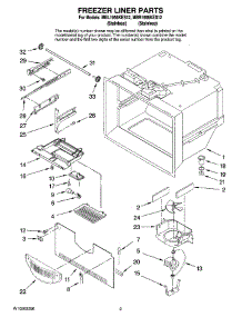 02 - Freezer Liner Parts parts for Maytag Refrigerator MBL1956KES12 from AppliancePartsPros.com