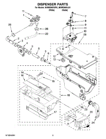 04 - Dispenser Parts parts for Maytag Washer MHWE900VJ01 from AppliancePartsPros.com