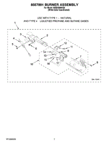04 - 8557891 Burner Assembly, Optional Parts (Not Included) parts for Maytag Dryer MGDB200VQ0 from AppliancePartsPros.com