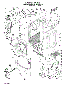 02 - Cabinet Parts parts for Maytag Dryer MGD9800TK0 from AppliancePartsPros.com