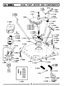 09 - Base, Pump, Motor & Components parts for Maytag Washer A25CM from AppliancePartsPros.com