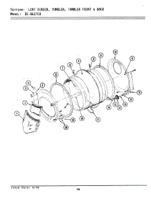 06 - Lint Screen, Tumbler (Front & Back) parts for Maytag Dryer GDG27CD from AppliancePartsPros.com