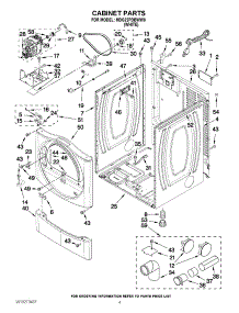 02 - Cabinet Parts parts for Maytag Dryer MDG22PDBWW0 from AppliancePartsPros.com