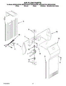 10 - Air Flow Parts parts for Maytag Refrigerator MSD2254VEQ00 from AppliancePartsPros.com