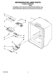 03 - Refrigerator Liner Parts parts for Maytag Refrigerator G32026PELB12 from AppliancePartsPros.com