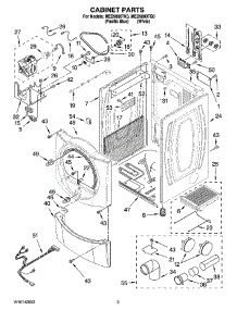 02 - Cabinet Parts parts for Maytag Dryer MED9800TQ0 from AppliancePartsPros.com