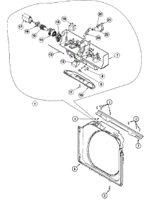 04 - Door Shroud & Door Latch Assembly parts for Maytag Washer MAH20PRDWW from AppliancePartsPros.com
