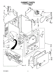 02 - Cabinet Parts parts for Maytag Dryer MGD5721TQ0 from AppliancePartsPros.com