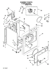 02 - Cabinet Parts parts for Maytag Dryer NED5100TQ0 from AppliancePartsPros.com