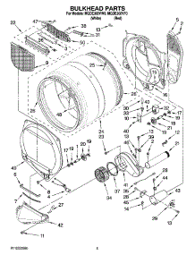 03 - Bulkhead Parts parts for Maytag Dryer MGDE300VW0 from AppliancePartsPros.com