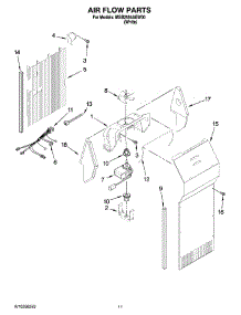 07 - Air Flow Parts parts for Maytag Refrigerator MSB2554AEW00 from AppliancePartsPros.com