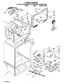 02 - Liner Parts parts for Maytag Refrigerator MTB1954EEB00 from AppliancePartsPros.com